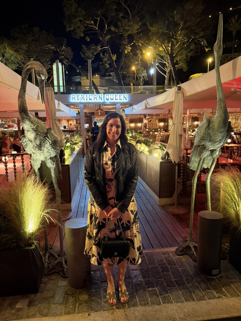Outside African Queen on the Beaulieu harbor