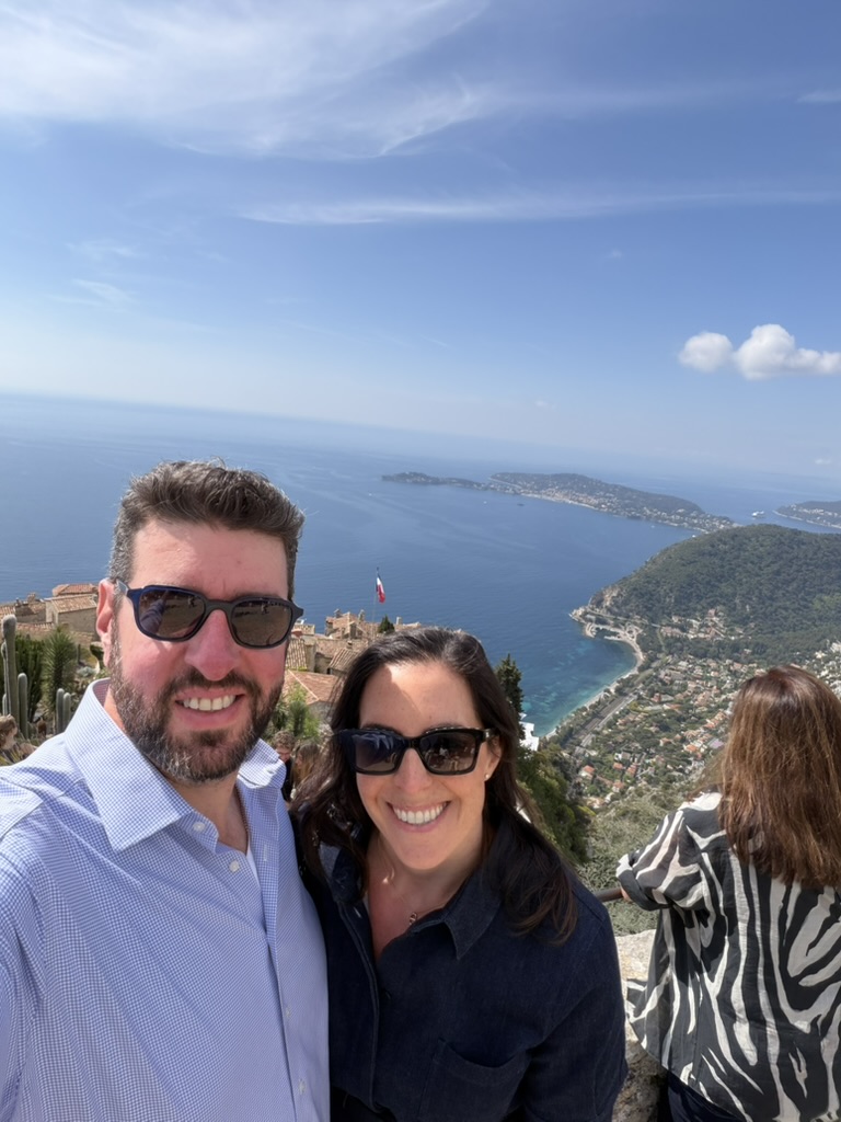 At the summit of Eze, Cap-Ferrat clearly visible below